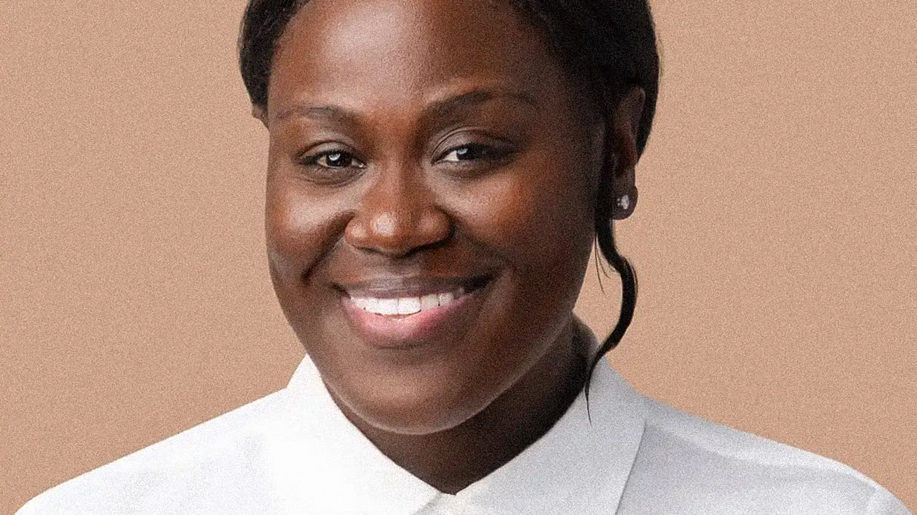 Comparison of headshot background colors photographed in a Miami studio