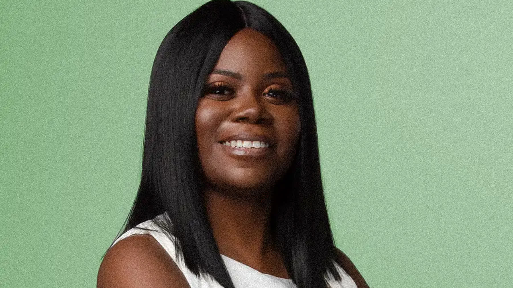 Professional headshot session in a Miami studio with lighting setup
